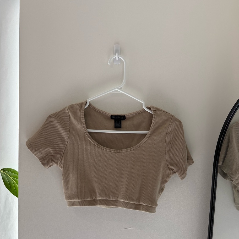 Urban Planet Tan Crop Top